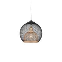 One Light Pendant by Kuzco Lighting - Gibraltar Collection, Black/Gold Finish - 494412-BK/GD