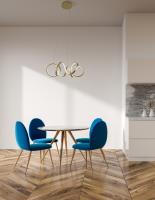 LED Chandelier by Kuzco Lighting - Synergy Collection, Antique Brass Finish - CH93824-AN
