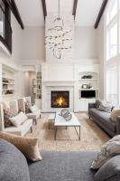 LED Chandelier by Kuzco Lighting - Synergy Collection, Antique Silver Finish - CH93941-AS