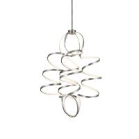 LED Chandelier by Kuzco Lighting - Synergy Collection, Antique Silver Finish - CH93941-AS