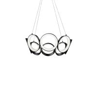 LED Chandelier by Kuzco Lighting - Oros Collection, Black Finish - CH94824-BK