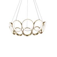 LED Chandelier by Kuzco Lighting - Oros Collection, Antique Brass Finish - CH94829-AN