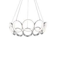LED Chandelier by Kuzco Lighting - Oros Collection, Antique Silver Finish - CH94829-AS