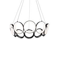 LED Chandelier by Kuzco Lighting - Oros Collection, Black Finish - CH94829-BK