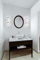 LED Wall Sconce by Kuzco Lighting - Synergy Collection, Antique Silver Finish - WS93724-AS