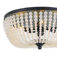 Four Light Flush Mount by Crystorama - Rylee Collection, Matte Black Finish - 605-MK