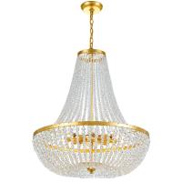 Eight Light Chandelier by Crystorama - Rylee Collection, Antique Gold Finish - 609-GA