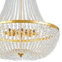 Eight Light Chandelier by Crystorama - Rylee Collection, Antique Gold Finish - 609-GA