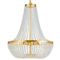Eight Light Chandelier by Crystorama - Rylee Collection, Antique Gold Finish - 609-GA