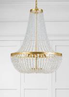 Eight Light Chandelier by Crystorama - Rylee Collection, Antique Gold Finish - 609-GA