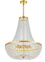 Eight Light Chandelier by Crystorama - Rylee Collection, Antique Gold Finish - 609-GA