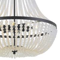 Eight Light Chandelier by Crystorama - Rylee Collection, Matte Black Finish - 609-MK