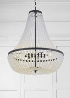 Eight Light Chandelier by Crystorama - Rylee Collection, Matte Black Finish - 609-MK