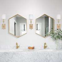 One Light Wall Sconce by Crystorama - Paxton Collection, Aged Brass Finish - 8101-AG