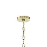 Six Light Chandelier by Crystorama - Paxton Collection, Aged Brass Finish - 8116-AG