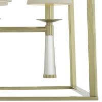 Four Light Chandelier by Crystorama - Baxter Collection, Aged Brass Finish - 8864-AG