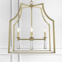 Four Light Chandelier by Crystorama - Baxter Collection, Aged Brass Finish - 8864-AG