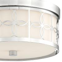 Two Light Flush Mount by Crystorama - Anniversary Collection, Polished Nickel Finish - ANN-2105-PN