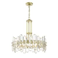 Eight Light Chandelier by Crystorama - Bolton Collection, Aged Brass Finish - BOL-8888-AG