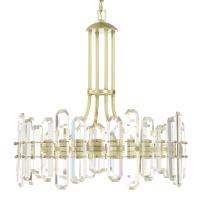 Eight Light Chandelier by Crystorama - Bolton Collection, Aged Brass Finish - BOL-8888-AG
