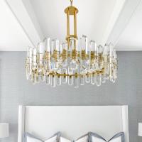 Eight Light Chandelier by Crystorama - Bolton Collection, Aged Brass Finish - BOL-8888-AG