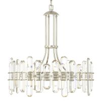 Eight Light Chandelier by Crystorama - Bolton Collection, Polished Nickel Finish - BOL-8888-PN