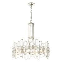 Eight Light Chandelier by Crystorama - Bolton Collection, Polished Nickel Finish - BOL-8888-PN