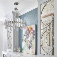 Eight Light Chandelier by Crystorama - Bolton Collection, Polished Nickel Finish - BOL-8888-PN