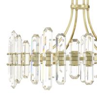 12 Light Chandelier by Crystorama - Bolton Collection, Aged Brass Finish - BOL-8889-AG