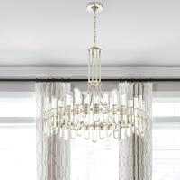 12 Light Chandelier by Crystorama - Bolton Collection, Polished Nickel Finish - BOL-8889-PN