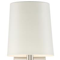 One Light Wall Sconce by Crystorama - Bromley Collection, Polished Nickel Finish - BRO-451-PN
