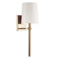 One Light Wall Sconce by Crystorama - Bromley Collection, Vibrant Gold Finish - BRO-451-VG