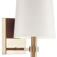One Light Wall Sconce by Crystorama - Bromley Collection, Vibrant Gold Finish - BRO-451-VG