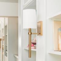 One Light Wall Sconce by Crystorama - Bromley Collection, Vibrant Gold Finish - BRO-451-VG