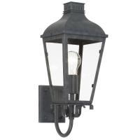 One Light Outdoor Wall Sconce by Crystorama - Dumont Collection, Graphite Finish - DUM-9801-GE