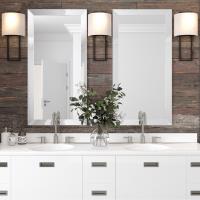 Two Light Wall Sconce by Crystorama - Fremont Collection, Black Forged Finish - FRE-422-BF