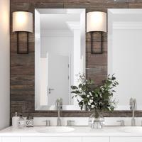 Two Light Wall Sconce by Crystorama - Fremont Collection, Black Forged Finish - FRE-422-BF