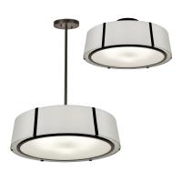 Six Light Chandelier by Crystorama - Fulton Collection, Black Finish - FUL-907-BK