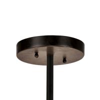 Six Light Chandelier by Crystorama - Fulton Collection, Black Finish - FUL-907-BK