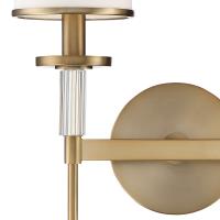Two Light Wall Sconce by Crystorama - Hatfield Collection, Vibrant Gold Finish - HAT-472-VG