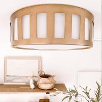 Three Light Flush Mount by Crystorama - Kendal Collection, Vibrant Gold Finish - KEN-2203-VG