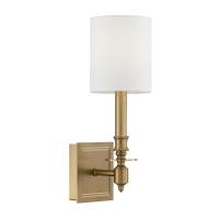 One Light Wall Sconce by Crystorama - Lloyd Collection, Aged Brass Finish - LLO-481-AG