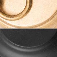 Four Light Pendant by Crystorama - Odelle Collection, Black + Antique Gold Finish - ODE-700-BK-GA