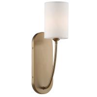 One Light Wall Sconce by Crystorama - Preston Collection, Vibrant Gold Finish - PRE-461-VG