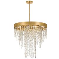 Five Light Chandelier by Crystorama - Winham Collection, Antique Gold Finish - WIN-615-GA-CL-MWP