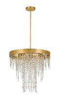 Five Light Chandelier by Crystorama - Winham Collection, Antique Gold Finish - WIN-615-GA-CL-MWP