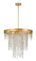 Six Light Chandelier by Crystorama - Winham Collection, Antique Gold Finish - WIN-616-GA-CL-MWP