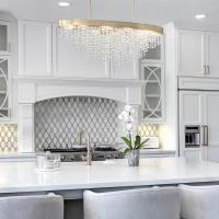 Eight Light Chandelier by Crystorama - Winham Collection, Antique Gold Finish - WIN-619-GA-CL-MWP