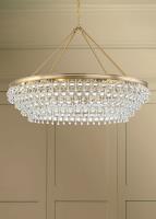 Eight Light Chandelier by Crystorama - Calypso Collection, Vibrant Gold Finish - 278-VG