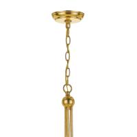 Five Light Chandelier by Crystorama - Metro Collection, Antique Gold Finish - 425-GA